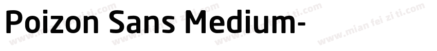 Poizon Sans Medium字体转换